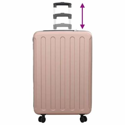 VidaXL Koffer met slot roségoud 50 x 30 x 76 cm abs kunststof