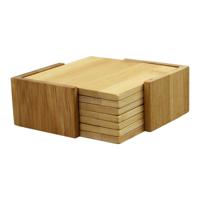 Onderzetter bamboe 7 delig - thumbnail