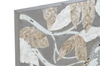 Canvas DKD Home Decor Beige Grijs Blad van een plant 90 x 4 x 70 cm - thumbnail