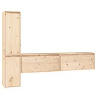 Tv-meubelen 4 st massief grenenhout - thumbnail