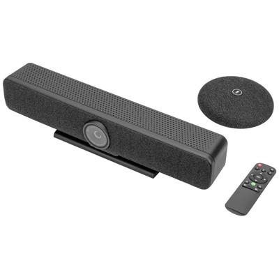 Digitus DS-55580 4K videoconferentiesysteem 3840 x 2160 Pixel Luidspreker, Microfoon, Snelle autotracking via AI, Standvoet, Stereomicrofoon, Voice tracking Digitus DS-55580 4K videoconferentiesysteem 3840 x 2160 Pixel Luidspreker, Microfoon, Snelle autotracking via AI, Standvoet, Stereomicrofoon, Voice tracking