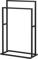 Sealskin Handdoekrek Carré 48x78.5x24 cm Vrijstaand Mat Zwart - thumbnail