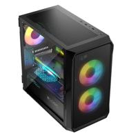 Logic PORTOS ARGB MINI USB 3.0-behuizing zwart - thumbnail