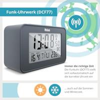 Mebus 51460 Wekker Zendergestuurd Antraciet Alarmtijden 2 - thumbnail