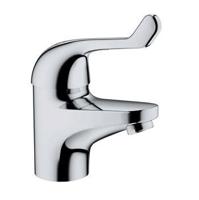 GROHE Euroeco Special veiligheids wastafelkraan laag met hendel 12cm gladde body chroom 32789000 - thumbnail