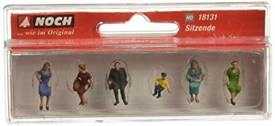 NOCH 18131 H0 Zittende mensen figuren Geverfd, Zittend