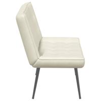 Bankje 110x74x84 cm fluweel crmekleurig - thumbnail