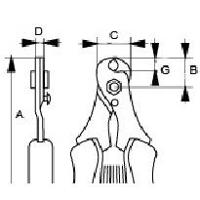 Bahco kabelschaar 4mm | 2235-160 - thumbnail