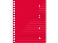 Kangaro 4 in 1 schrijfblok a5, gelinieerd rood - thumbnail