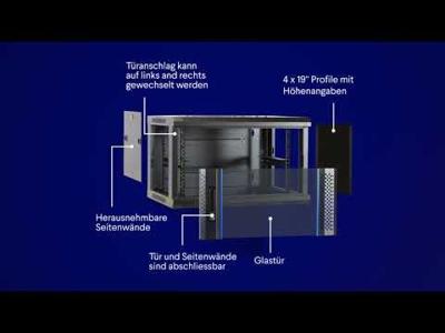 DSI 6U witte wandkast met glazen deur - DS6406W server rack DSI 6U witte wandkast met glazen deur - DS6406W server rack