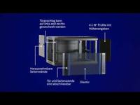 DSI 18U Witte Wandkast met glazen deur - DS6418W server rack - thumbnail