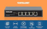 Intellinet PoE-Powered 5-Port Gigabit Netwerk switch RJ45 10 / 100 / 1000 MBit/s IEEE 802.3af (12.95 W), IEEE 802.3at (25.5 W), IEEE 802.3bt - thumbnail