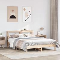 Bedframe zonder matras massief grenenhout 140x190 cm - thumbnail