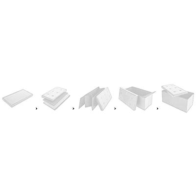 Monzana Zitbank - 80cm - met - opbergruimte - in - Wit