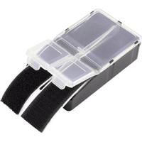 TRU COMPONENTS 98001c422 Klittenband strips Om te bundelen (l x b) 90 mm x 28 mm Zwart 10 stuk(s) - thumbnail