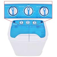Mini wasmachine met dubbele trommel 5,6 kg - thumbnail