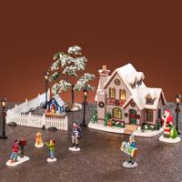 White Christmas Set 15x45x25 cm Kerstdorp LEMAX - Lemax - thumbnail