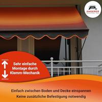 Angerer Klemluifel (donkerbruine, beige strepen, 200 cm breit) - thumbnail