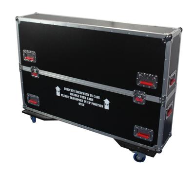 Gator Cases G-TOURLCDV2-5055-X2 flightcase voor twee 50 tot 55 inch LCD/LED/Plasma schermen