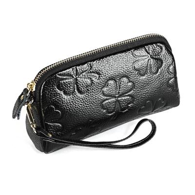 Dames Clutch tas vrouwen Coin Purse mode trend cute hand-held portemonnee (zwart)