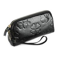 Dames Clutch tas vrouwen Coin Purse mode trend cute hand-held portemonnee (zwart) - thumbnail
