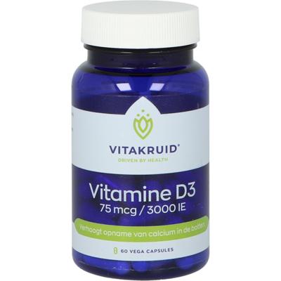 Vitamine D3 75 mcg / 3000 IE 60 Vegetarische capsules