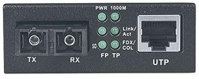 Intellinet 507349 Netwerk mediaconverter SC Duplex 1 GBit/s