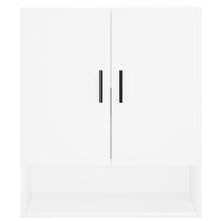Wandkast 60x31x70 cm bewerkt hout wit - thumbnail