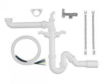 Kirchhoff Kunststof keukenaansluitset 11, wit - 98833111 - thumbnail