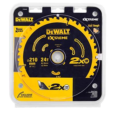 DeWALT Cirkelzaagblad voor Hout | Universeel | Ø 210mm Asgat 30mm 24T - DT20432-QZ