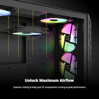 Montech HP140 PWM ARGB 3-Pack 140mm Zwart - thumbnail