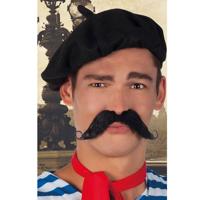 Franse snor zwart - thumbnail