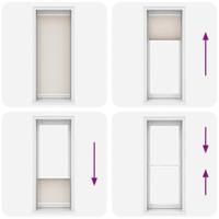 VidaXL Plissé rolgordijn 70x200cm creme - thumbnail