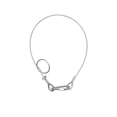 Showtec Saveking 5mm 1m safetykabel met rem 60 kg neutraal