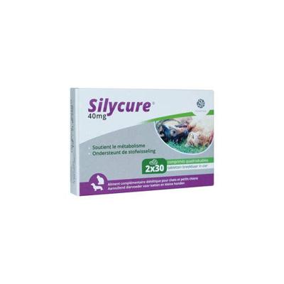 Silycure 40 mg tabletten voor katten en kleine honden 60 tabletten