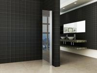 Wiesbaden Comfort zijwand draaibaar met muurprofiel 300 x 2000 x 10 mm nano helder glas/chroom 20.3950 - thumbnail