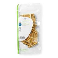 Jack-stereoconnector | 3,5 mm female | 25 stuks | Goud - thumbnail