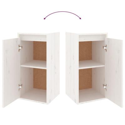 Tv-meubelen 3 st massief grenenhout wit