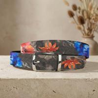 Grey Velour Flora (Riem) Lureaux - Nette Riemen Voor Heren - thumbnail