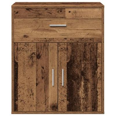 Dressoir met lade Oud hout 60 x 31 x 70 cm Bewerkt hout