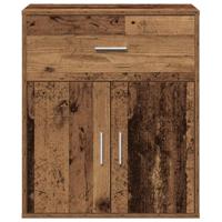 Dressoir met lade Oud hout 60 x 31 x 70 cm Bewerkt hout - thumbnail