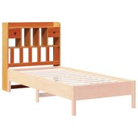 Hoofdbord met opbergruimte 75 cm massief grenenhout wasbruin - thumbnail