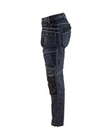 Blåkläder Dames werkbroek X1900 Stretch 79901141 | Marineblauw/Zwart | Maat 50 - 7330509587744 - thumbnail