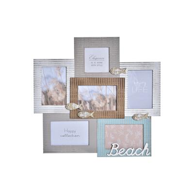 Fotolijsten DKD Home Decor Beach 46,5 x 2 x 44,5 cm Hout Zeeman