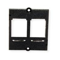 BACHMANN maatwerk module frame 2x Keystone, zwart - thumbnail
