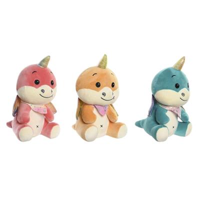 Knuffel DKD Home Decor Geel Oranje Munt Polyester Kinderen 19 x 20 x 28 cm (3 Stuks)