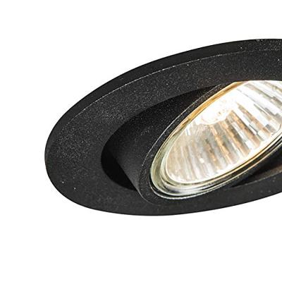 QAZQA Moderne inbouwspot zwart kantelbaar - Cisco