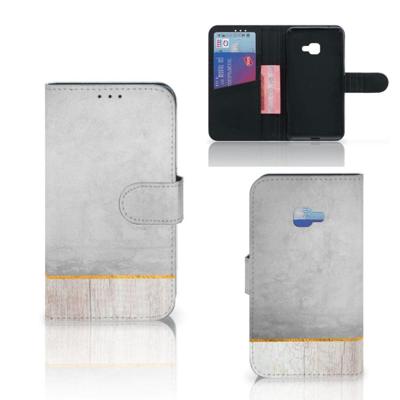Samsung Galaxy Xcover 4 | Xcover 4s | Book Style Case | Wood Concrete