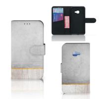 Samsung Galaxy Xcover 4 | Xcover 4s | Book Style Case | Wood Concrete - thumbnail