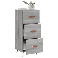 Dressoir 34,5x34x90 cm bewerkt hout grijs sonoma eikenkleurig - thumbnail
